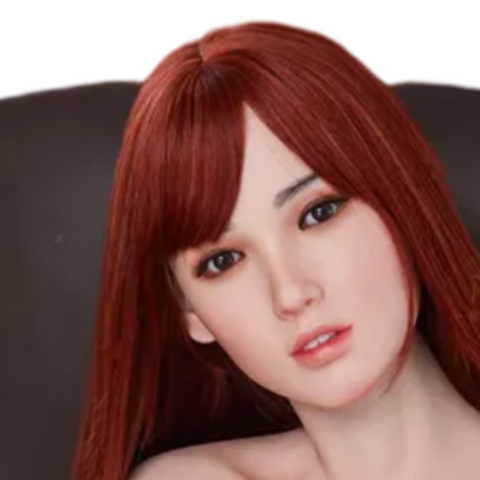 H800 Sex Doll Head-Silicone-Embrace the alluring beauty of a dashing Asian secretary【Irontech Doll Head】