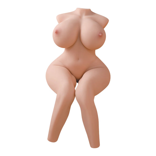 T404 (50.7lb/99cm) Realistic Half Torso Sex Doll With Perky Breasts,Big ass & Double Channels