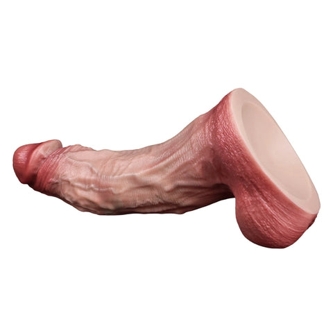 D422(0.8 LBS丨7.44'') Realistic Silicone Dildo with Veined Texture and Suction Cup Base