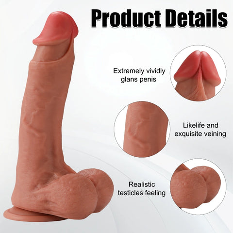 D050- (10.83'') Male Torso TPR Dildo Shemale Pink Glans【In Stock】Adult Sex Toys Cheap | Xingse