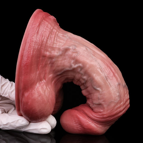 D413(1 LBS丨6.42'') Realistic Silicone Dildo with Veined Texture and Suction Cup Base