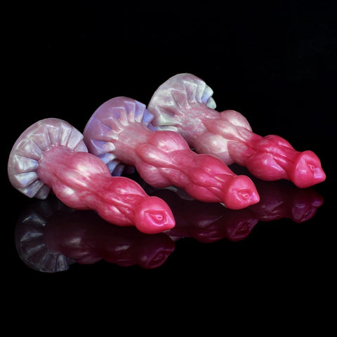 D405(0.7-1.5 LBS丨7''-9'') Fantasy Dog Dildo Silicone Knot Dildo 3 Size