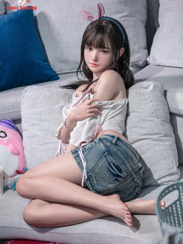 F7659- 150cm(4ft11)-25kg D Cup Silicone ROS Japanese Mini Sex Doll Miye with Implanted Hair+Gel Breast+Oral丨Doll senior