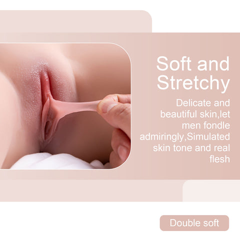 T706 (36.8lb) LifeSize Vibrating & Sucking real robot Sex Doll Torso ｜Luxury Sexiest Stripper Plump Hot Sex Toy for Man