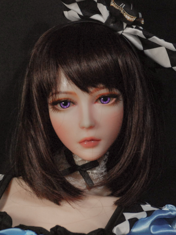 H513 Mini Anime Silicone Sex Doll Head｜Elsa Babe Head