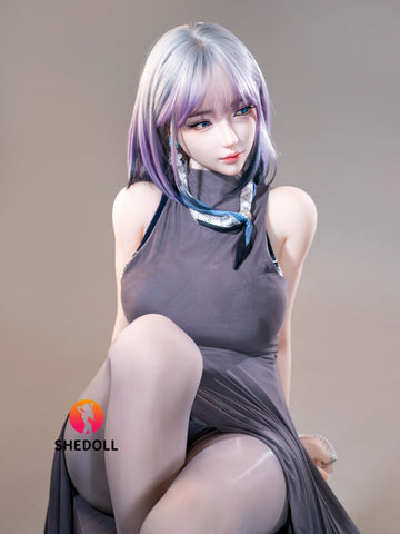 F5343—161cm/5ft3-40.5kg E Cup Life Size Mature Beauty In Stockings Realistic TPE Sex Doll Asian | SHEDOLL
