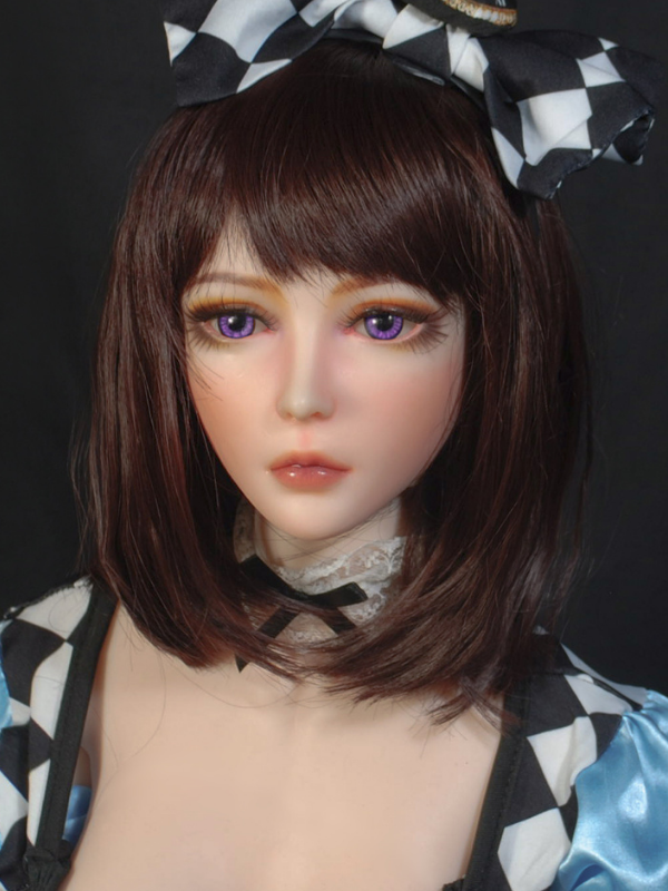 H513 Mini Anime Silicone Sex Doll Head｜Elsa Babe Head