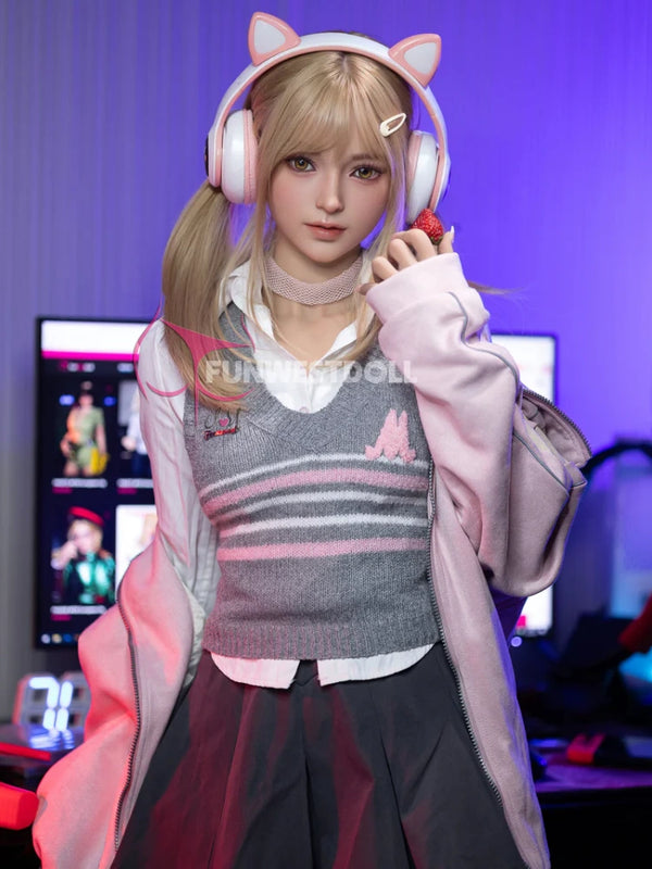 F1336-159cm(5.2ft) Aカップ 小さなおっぱい ブロンドヘア スウィートヤング TPE セックスドール｜Fun West Doll 