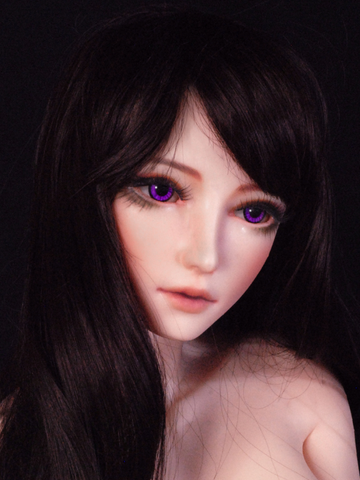 H514 Mini Anime Silicone Sex Doll Head｜Elsa Babe Head