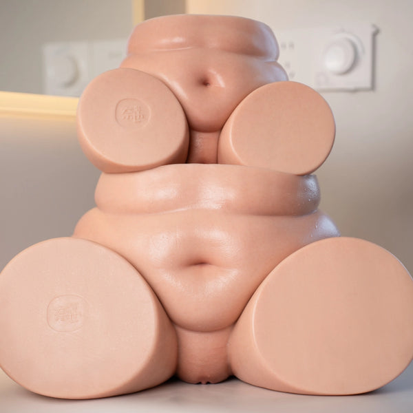 A779 - Available in 2 Sizes: 5kg (11 lbs) & 16kg (35 lbs)  Ultra Soft Realistic Ass BBW Silicone Butt