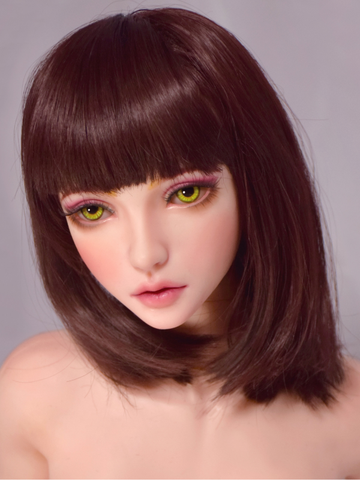 H515 Mini Anime Silicone Sex Doll Head｜Elsa Babe Head