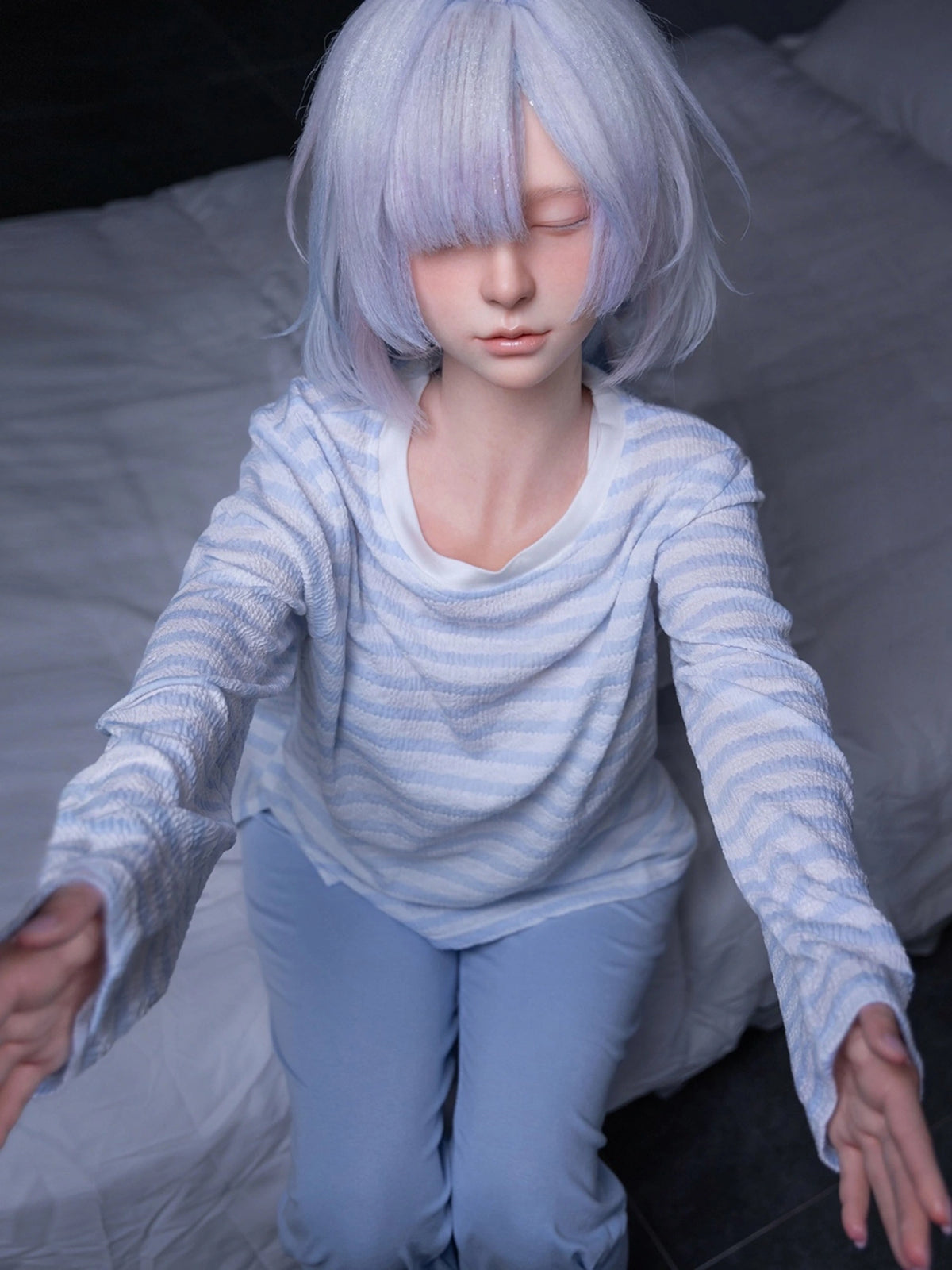 F1725—165cm/5フィート4 カルメン Fカップ シリコン可動ジョーズ セックスドール|Zelex Doll 