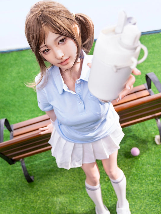 F8703—153cm/5ft4-22.6kg B Cup Silicone Female Sex Doll Flat Chest | Firefly Diary MAX