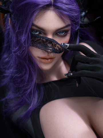 F8643—164cm/5ft4-38.75kg I Cup Silicone Huge Tits Sex Doll with Horns- Firefly Diary Max