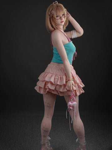 F7719—153cm/5ft24-35kg C Cup Full Silicone Realistic Lightweight Mini Sex Doll Bwanwan | Jiusheng Doll