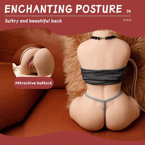 T587-(18.74lb)Sex doll torso with fully automatic cleaning :Sucking And Vibration Pussy