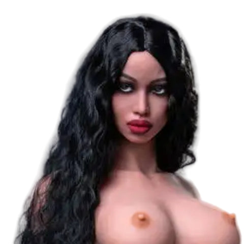 H717 Sex Doll Head-Attractive Tan girl【Irontech Doll Head