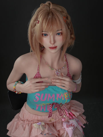 F7719—153cm/5ft24-35kg C Cup Full Silicone Realistic Lightweight Mini Sex Doll Bwanwan | Jiusheng Doll
