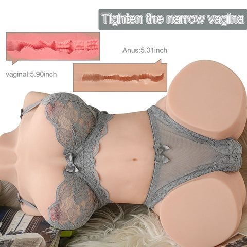 T516 (15lb）Male Masturbator｜ Torso Sex Doll With Anal And Vaginal Tunnels