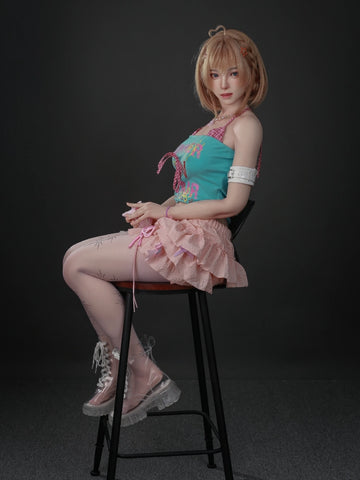F7719—153cm/5ft24-35kg C Cup Full Silicone Realistic Lightweight Mini Sex Doll Bwanwan | Jiusheng Doll