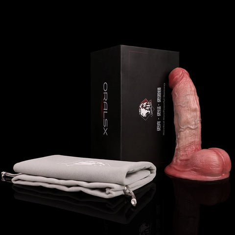 D418(0.6 LBS丨6.26'') Realistic Silicone Dildo with Veined Texture and Suction Cup Base