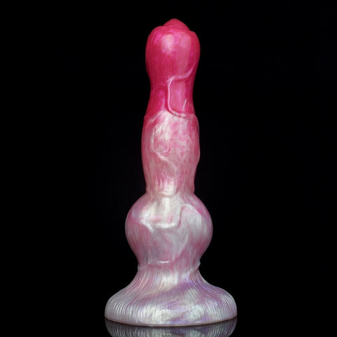 D404(0.7-1.7 LBS丨8''-10.8'') Fantasy Dog Dildo Silicone Knot Dildo 3 Size