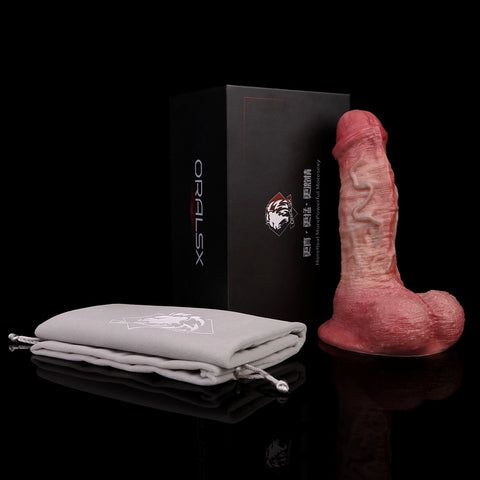 D417(0.8 LBS丨6.89'') Realistic Silicone Dildo with Veined Texture and Suction Cup Base