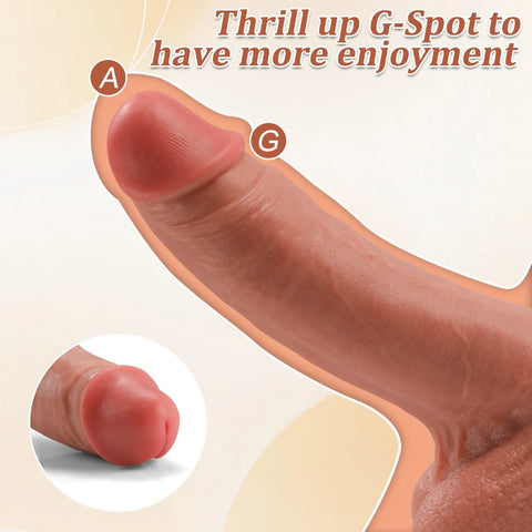 D055- (8.27'') 1.19kg Male Torso TPR Dildo Shemale Penis With Suction Cup【In Stock】| Xingse