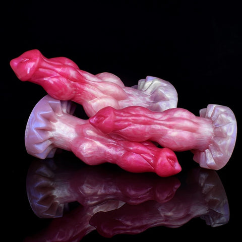 D405(0.7-1.5 LBS丨7''-9'') Fantasy Dog Dildo Silicone Knot Dildo 3 Size