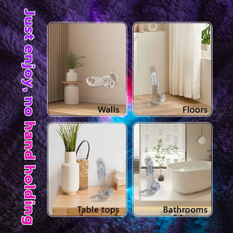 D060- (8.26'') 0.4kg Luminous Vibrating Dildo【In Stock】| MRL