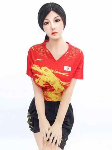 F4637-158cm/5ft2-33kg Dカップ リアルなシリコンヘッド 中国製セックスドール | SY Doll 