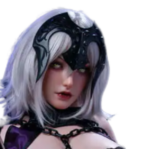 H808 Sex Doll Head-Silicone-  a dark, gothic-inspired elven aesthetic  【Irontech Doll Head】