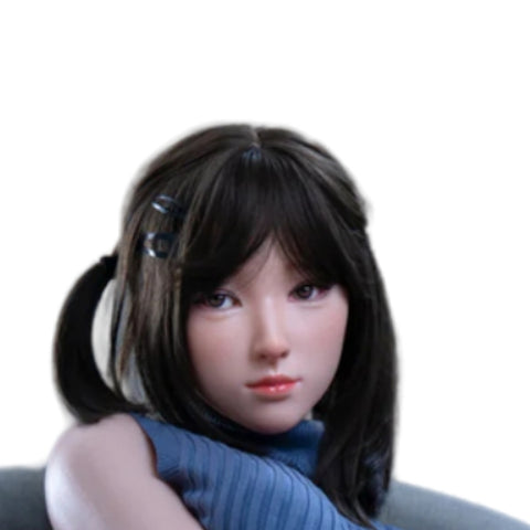H792 ראש בובת מין-ילדה יפנית צעירה מסיליקון【ראש בובת איירוןטק】 