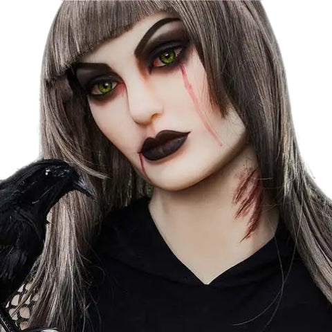 H704 Sex Doll Head-Gothic girl【Irontech Doll Head】