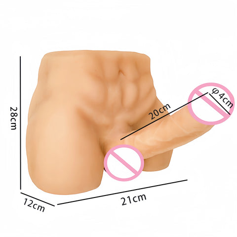 T529(11lb/28cm)  Male Sex Doll Torso For Women & Torso Dildo