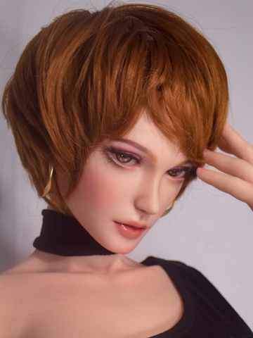 H519 Mini Anime Silicone Sex Doll Head｜Elsa Babe Head