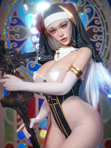 F5934-155Mcm(5.1ft)-38kg 2.2cf E Cup Mini ROS Silicone Japanese Mini Sex Doll Anime ｜Bezlya Doll