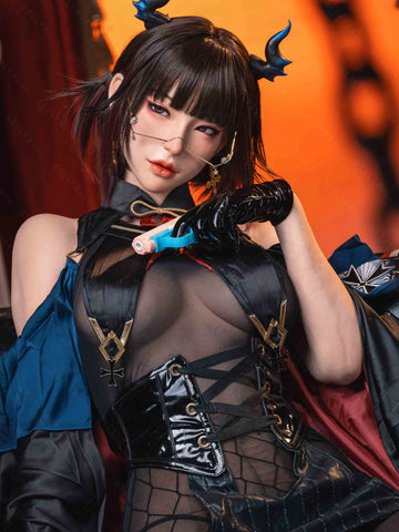 F5941-162cm(5.4ft)-39.5kg 2.2u B Cup Asian Real ROS Silicone flat chest Chinese Sex Doll｜Bezlya Doll