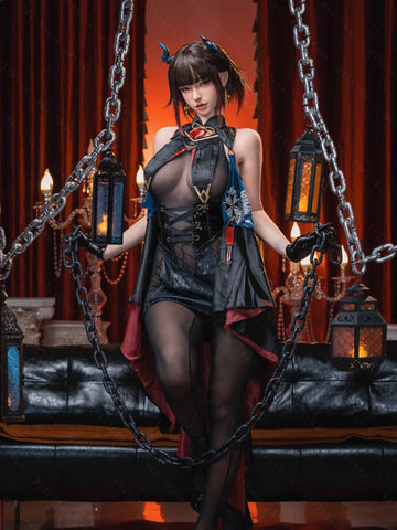 F5941-162cm(5.4ft)-39.5kg 2.2u B Cup Asian Real ROS Silicone flat chest Chinese Sex Doll｜Bezlya Doll