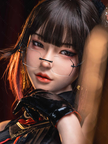 F5941-162cm(5.4ft)-39.5kg 2.2u B Cup Asian Real ROS Silicone flat chest Chinese Sex Doll｜Bezlya Doll