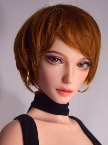 H519 Mini Anime Silicone Sex Doll Head｜Elsa Babe Head