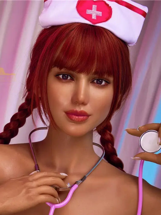 H776 Sex Doll Head-Silicone- Lovely nurse【Irontech Doll Head】