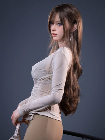 F1725—165cm/5フィート4 カルメン Fカップ シリコン可動ジョーズ セックスドール|Zelex Doll 
