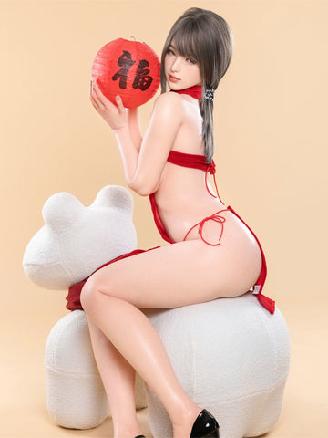 F6298—165cm/5ft4-37kg D Cup Silicone Realistic Sex Doll Asian  | Firefly Diary Max