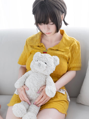 F6251—153cm/5ft4-29kg B Cup Silicone Closed Eye Asian Sex Doll  | Firefly Diary MAX