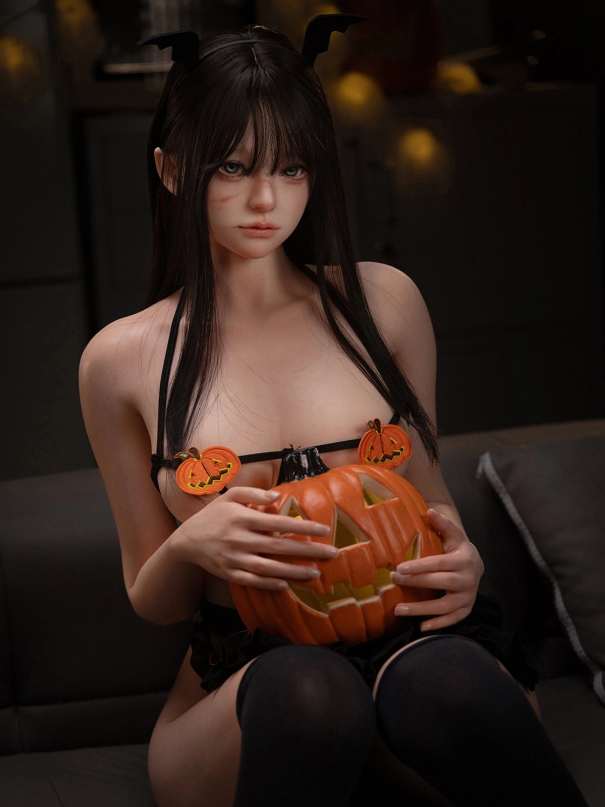 F6212—165cm/5ft4-37kg A Cup Halloween Sex Doll Asian Small Breasts  - Firefly Diary MAX