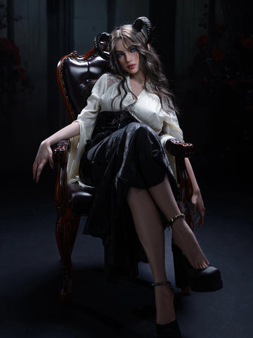 F6211—165cm/5ft4-37kg A Cup Silicone Halloween Sex Doll Small Breasts  - Firefly Diary MAX