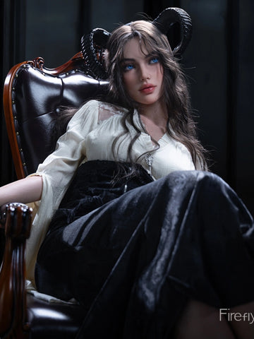 F6211—165cm/5ft4-37kg A Cup Silicone Halloween Sex Doll Small Breasts  - Firefly Diary MAX