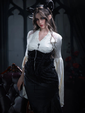 F6211—165cm/5ft4-37kg A Cup Silicone Halloween Sex Doll Small Breasts  - Firefly Diary MAX