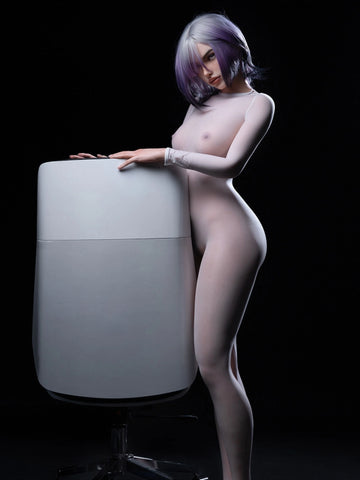F6223—165cm/5ft4-37kg A Cup Silicone Sex Doll Small Breasts White Hair  - Firefly Diary MAX